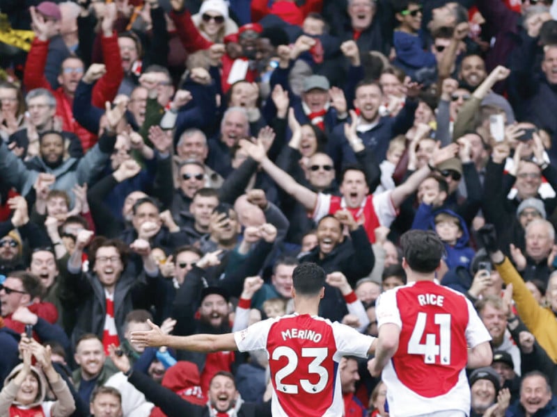 mikel merino centre scored arsenal s winner against chelsea photo afp