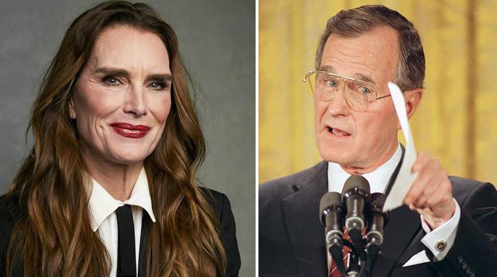 Brooke Shields shares awkward anecdote about run in with George H.W. Bush