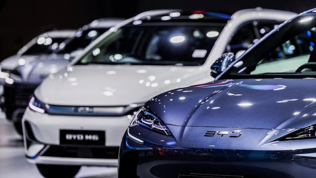 Chinese EV giant BYD overtakes Tesla with annual sales topping $100 billion US | CBC News