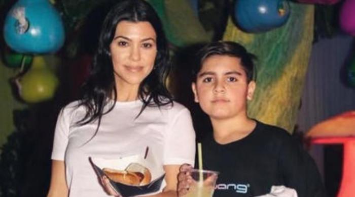 Kourtney Kardashian’s son Mason Disick breaks cover after baby rumours