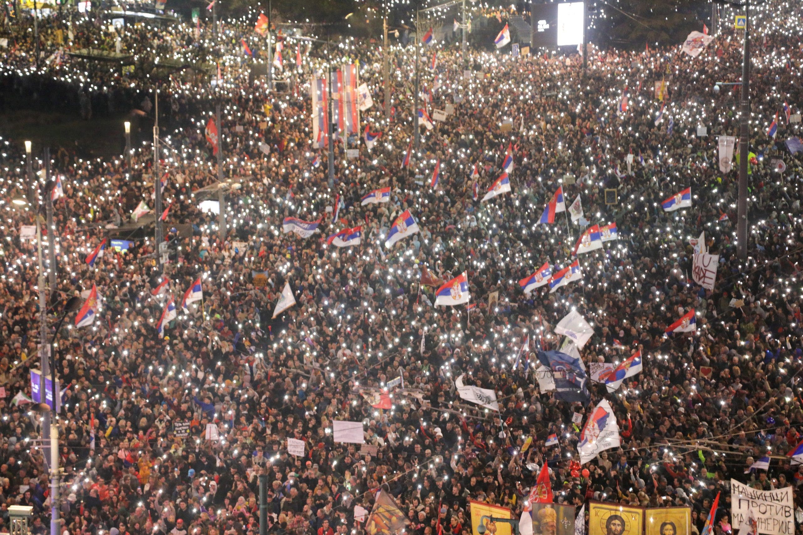 Mass anti-corruption protests put strain on close European ally of Russia