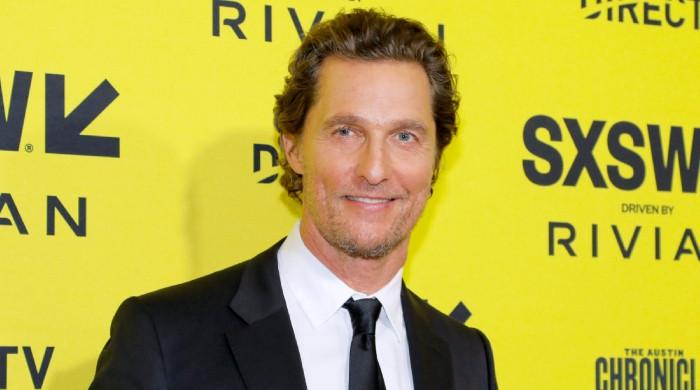 Matthew McConaughey, Camila Alves beam with pride as son levi walks SXSW