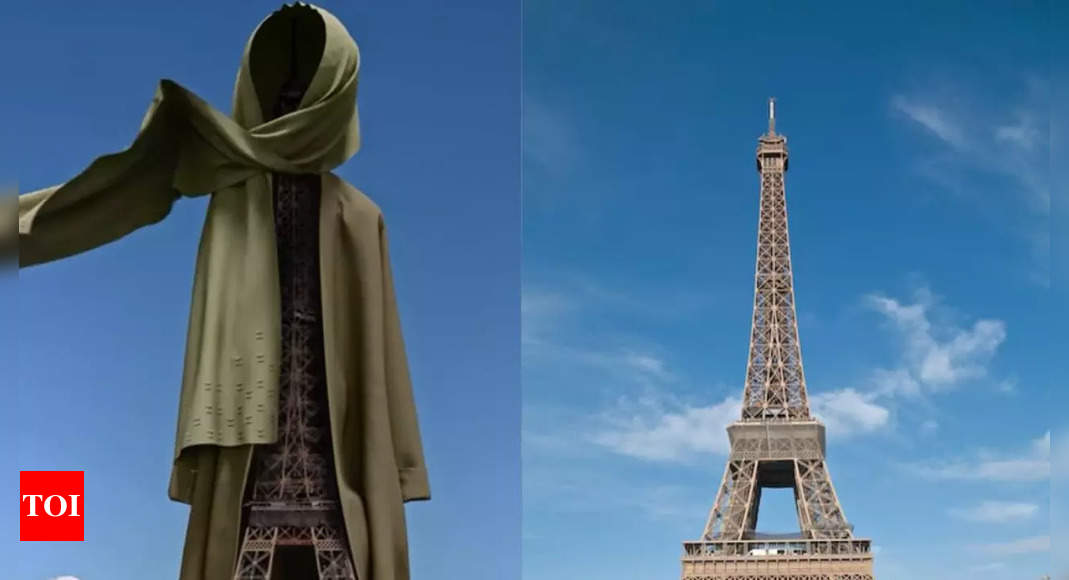 Merrachi's controversial Hijab ad featuring Eiffel Tower sparks debate in France - The Times of India