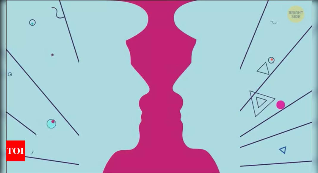 Optical illusion personality test: Candle stick or two faces? What you see first reveals if you are easily influenced or independent thinker - The Times of India