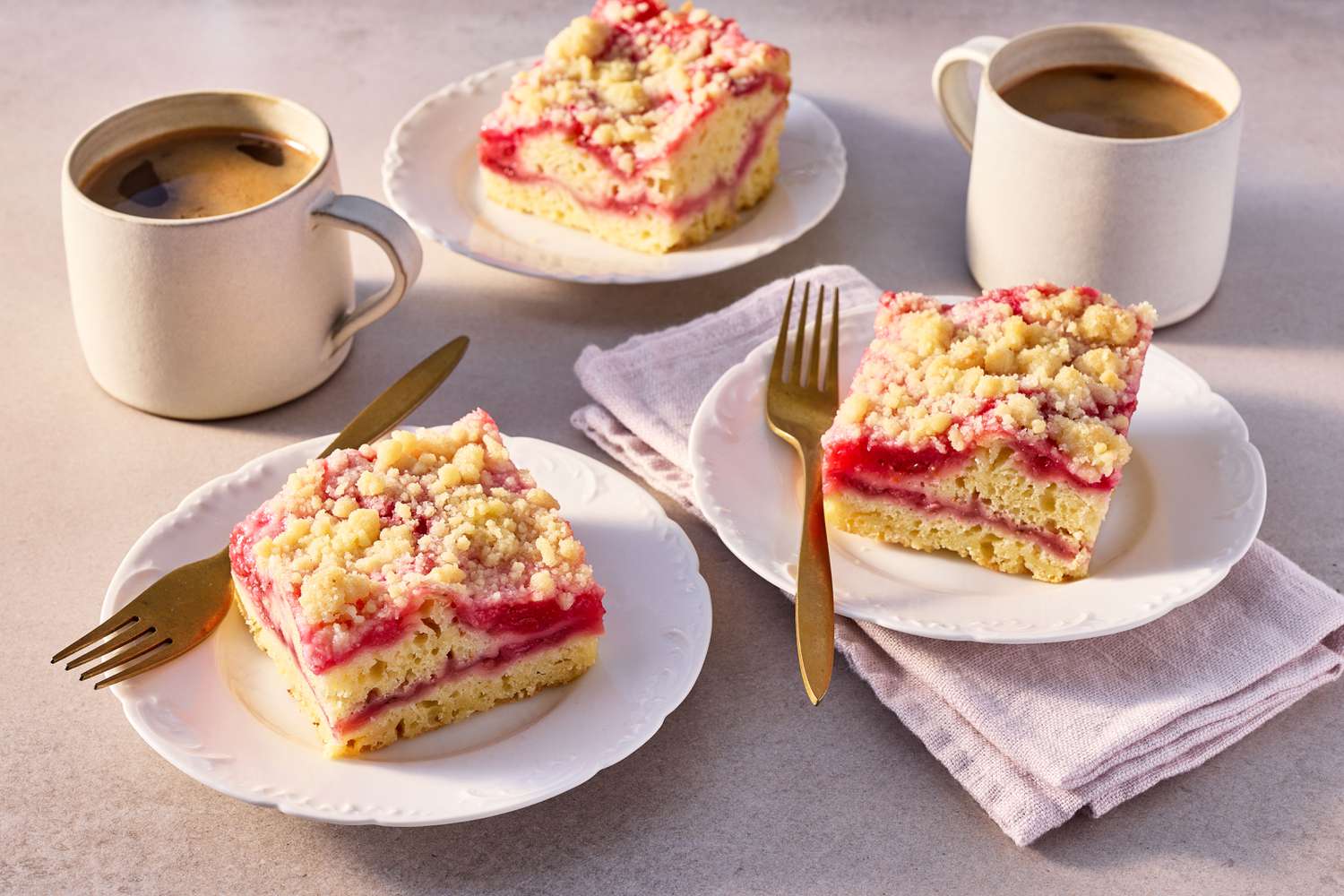 Our Strawberry-Rhubarb Coffee Cake Is Perfect For Spring