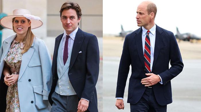 Princess Beatrice's husband reacts to William's latest stunt amid feud with Harry