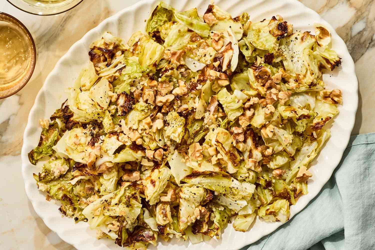 Roasted Cabbage Salad with Lemon-Shallot Dressing Goes with Everything