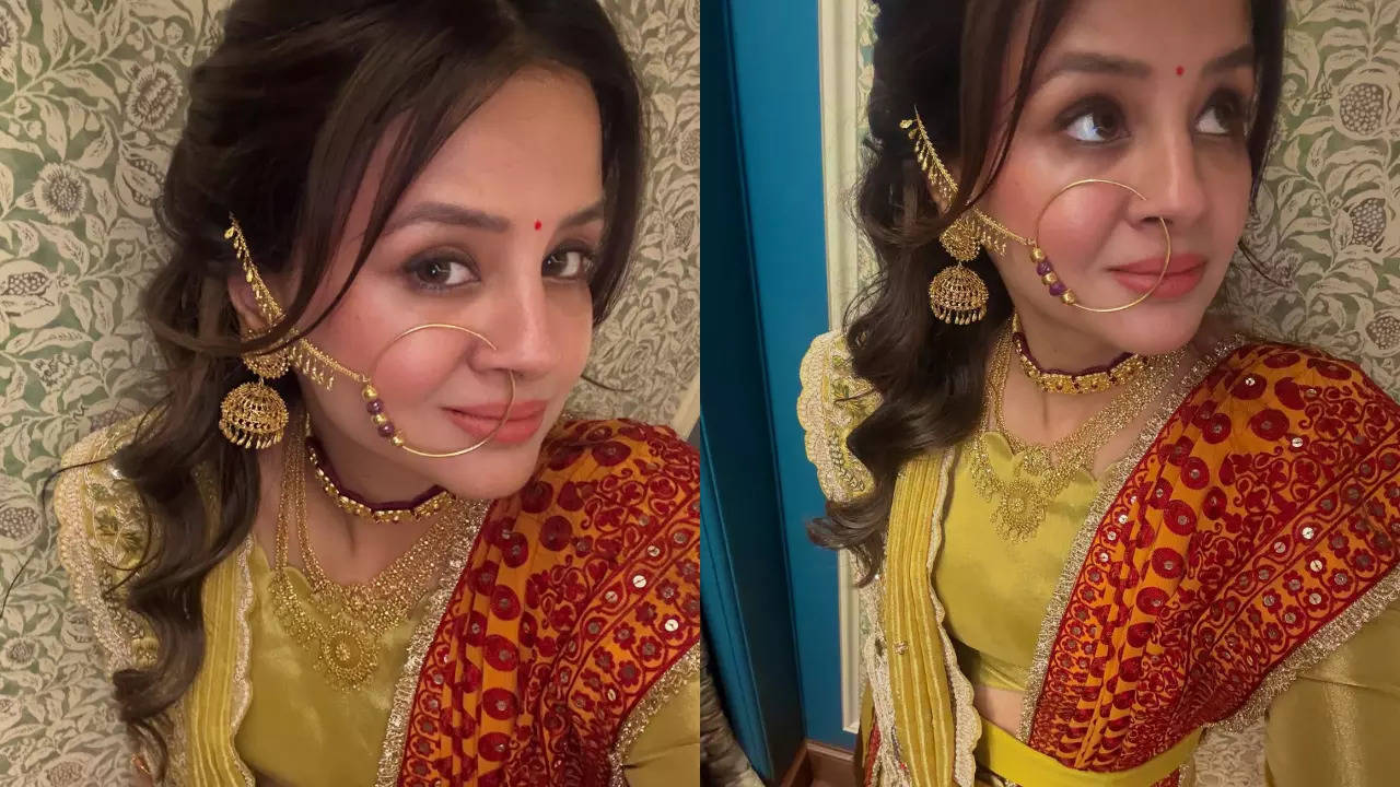 Sakshi Dhoni: Sakshi Pant’s wedding: MS Dhoni’s wife Sakshi Dhoni stuns in a Pahadi bride-inspired look with traditional pichora