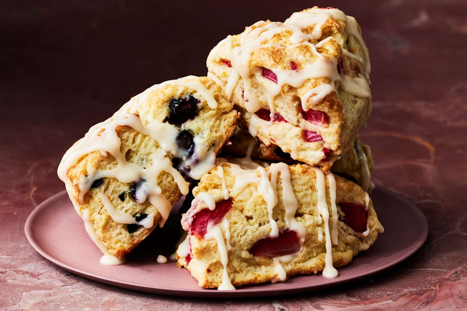 Strawberry-Rhubarb Scones