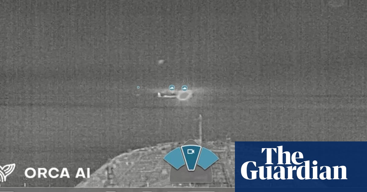 Thermal camera captures collision between container ship and tanker in North Sea – video