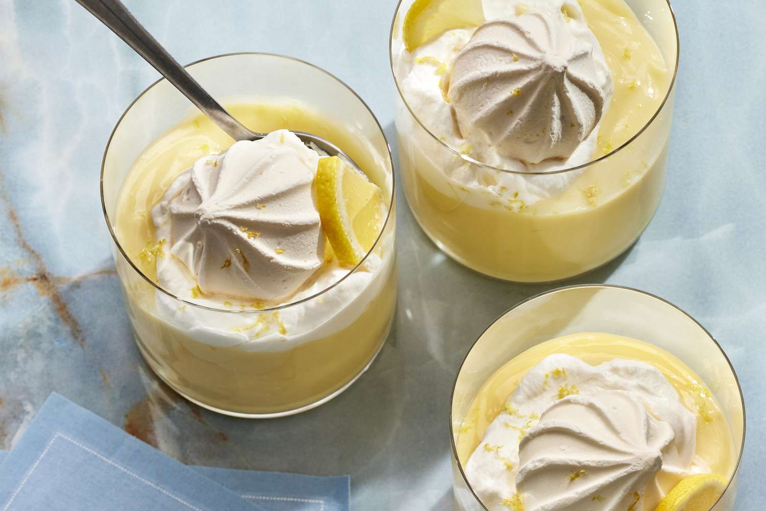 This Creamy Lemon Meringue Pudding Recipe Is Like a Burst of Sunshine