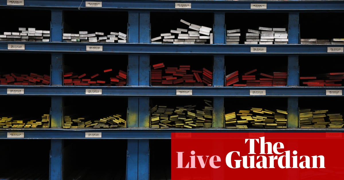 Trump tariffs of 25% on steel and aluminium come into effect globally as Europe says it will retaliate – business live