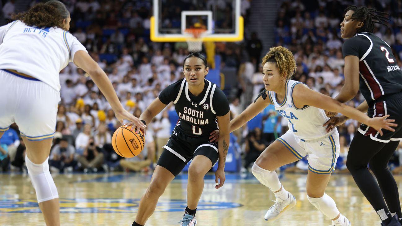 UCLA, S. Carolina top AP Top 25 women's poll